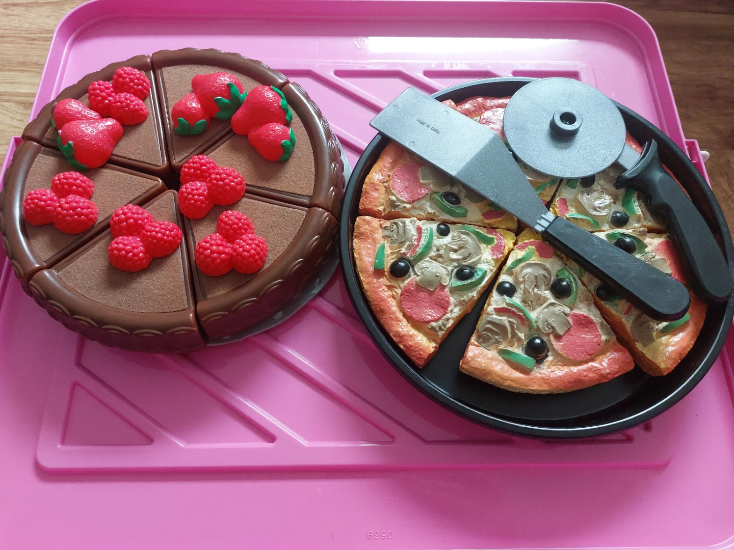 Play Food Cake and Pizza Set