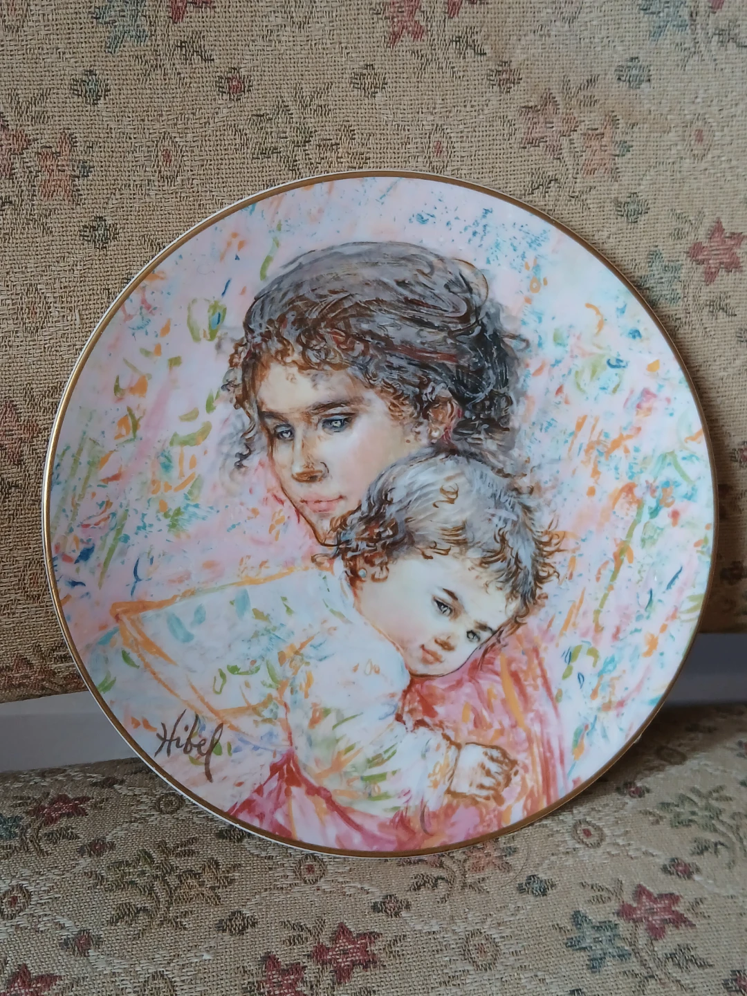 Royal Doulton Marilyn and Child Collector's Plate by Edna Hibel