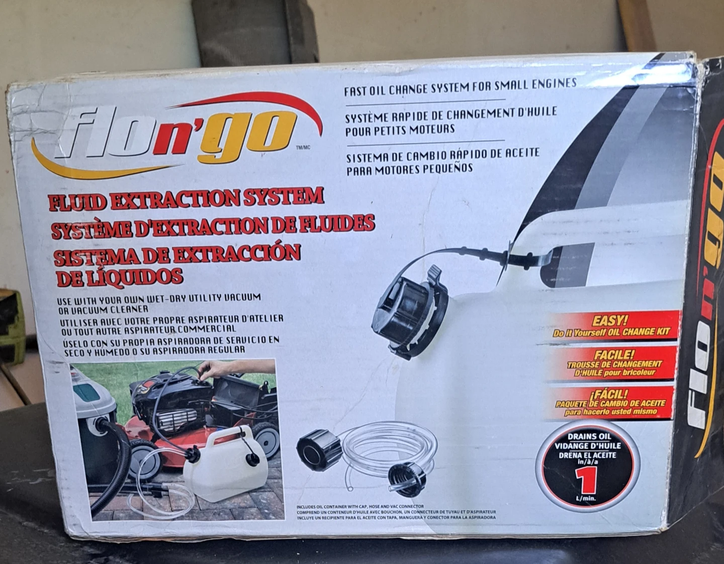Flo-n-Go Fluid Extraction System for Small Engines