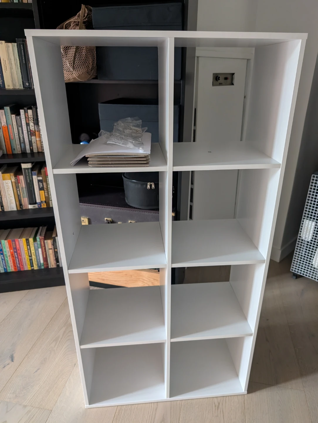 White 8-Cube Bookshelf / Storage Unit