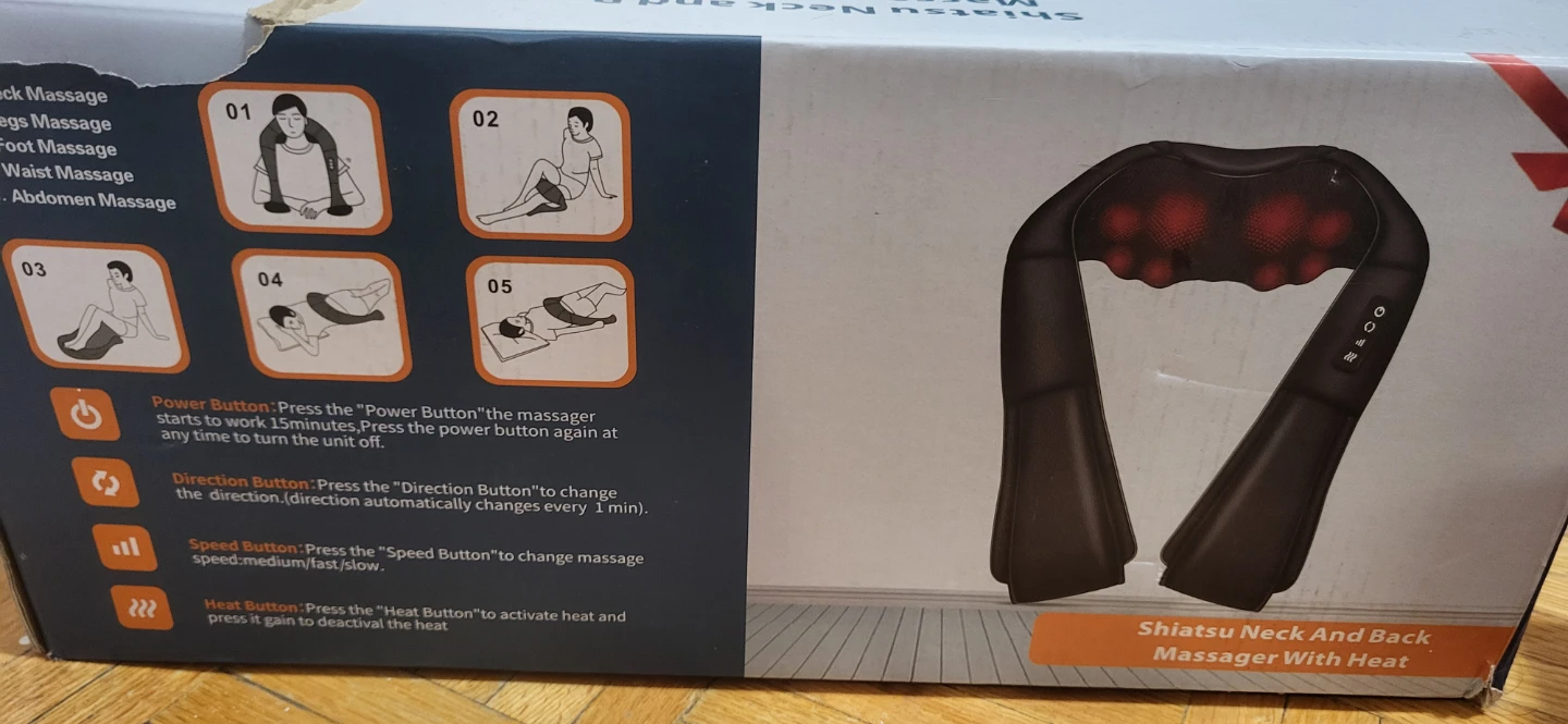 Shiatsu Neck and Back Massager with Heat - photo 3