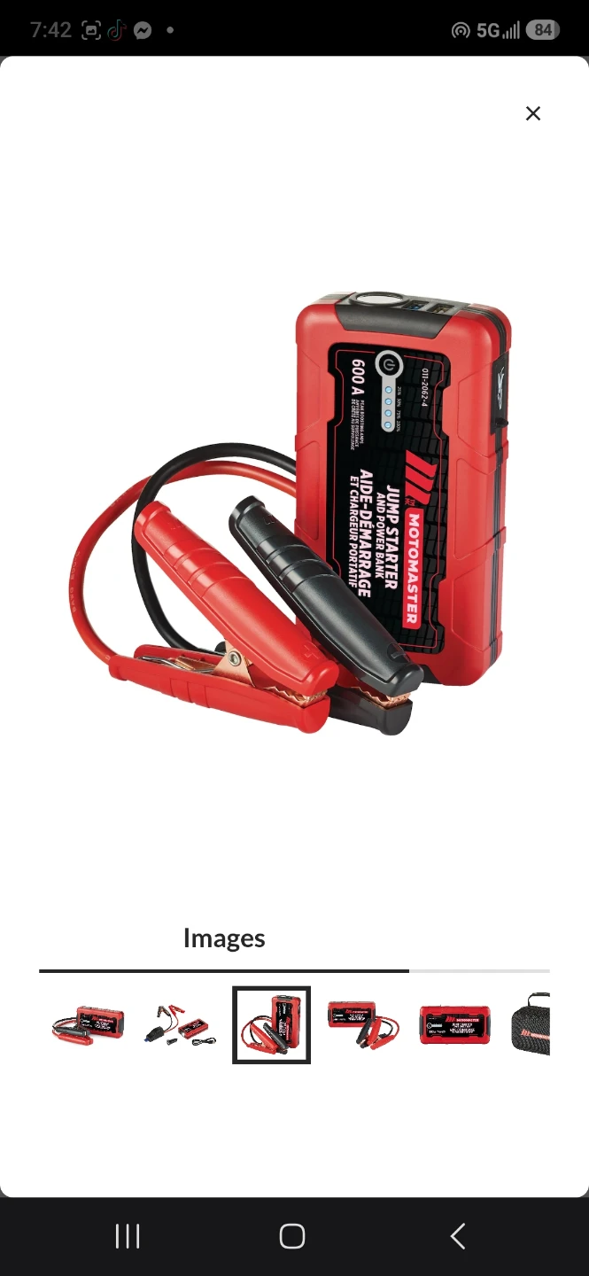 Motomaster 1933 Jump Starter & Power Bank