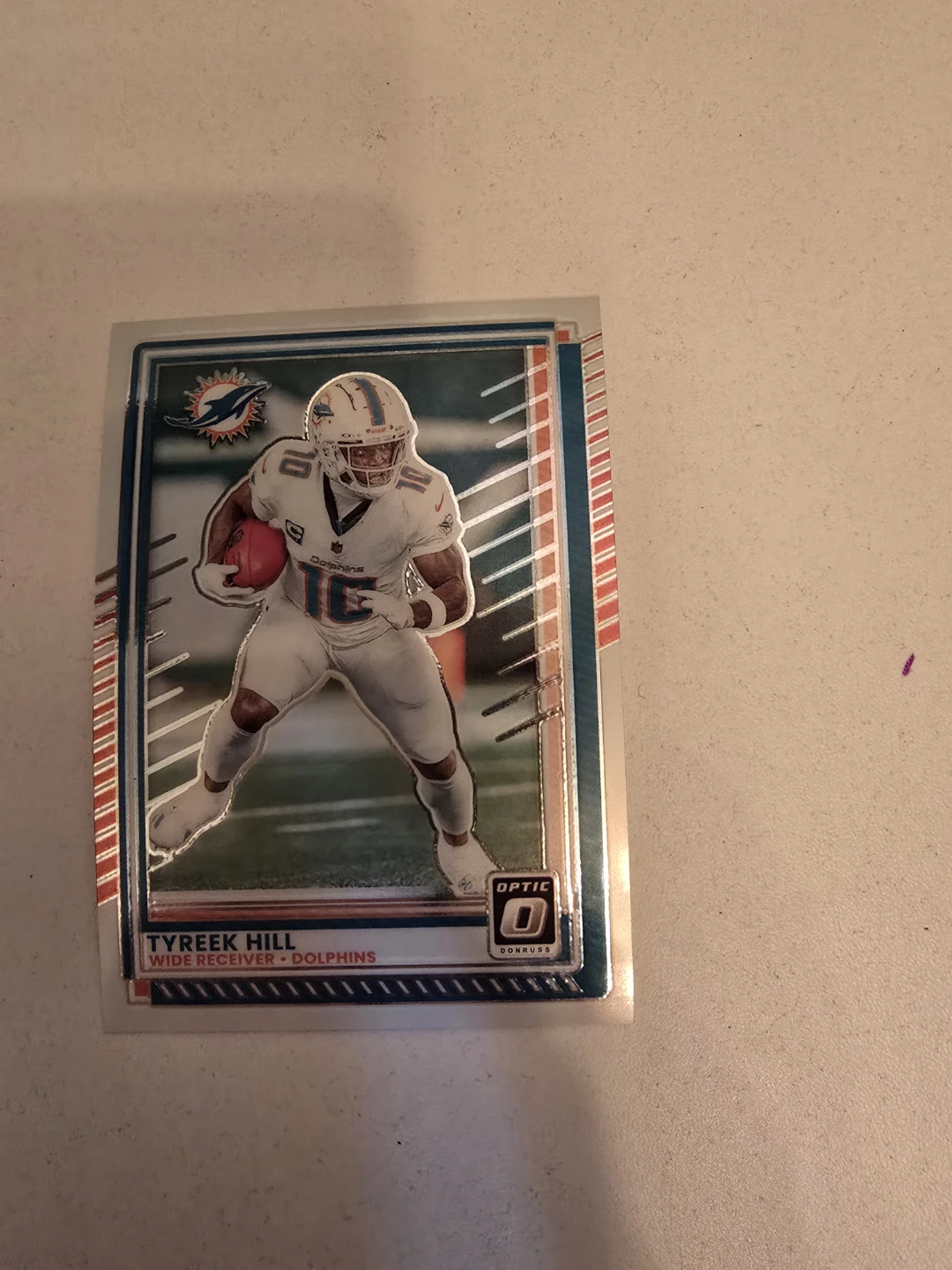 2022 Panini Chrome Optic Tyreek Hill Dolphins Football Card #150 - photo 2
