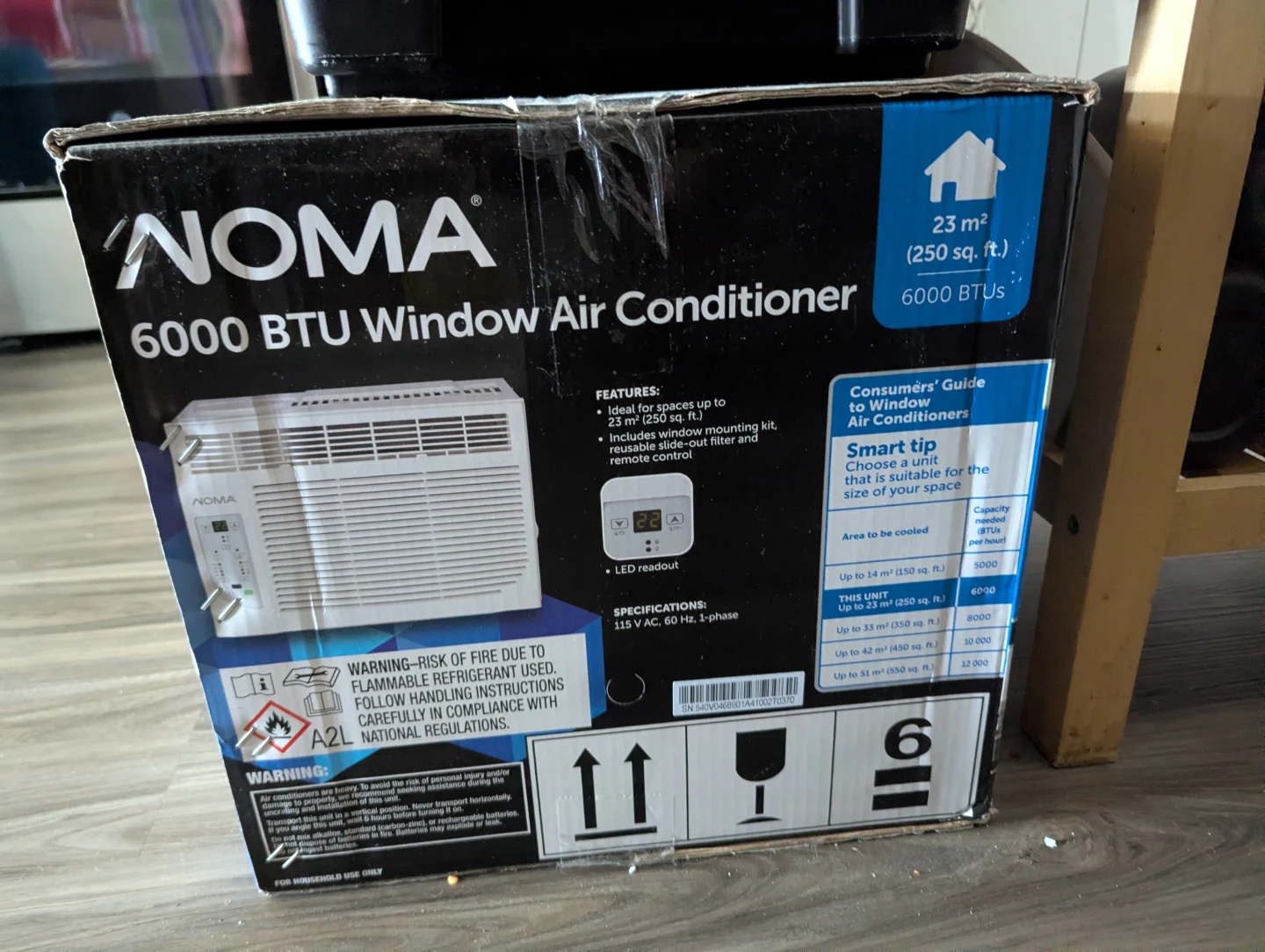 NOMA 6000 BTU Window Air Conditioner - photo 2