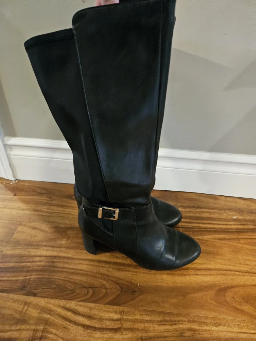 Wide calf knee-high boots