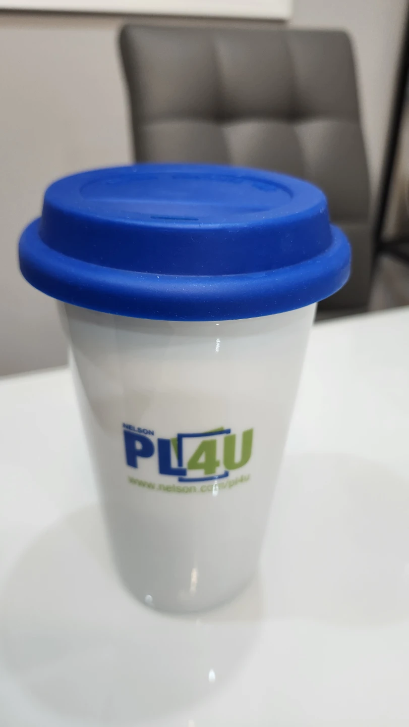 Nelson PI4U Ceramic Travel Mug with Blue Lid - photo 2