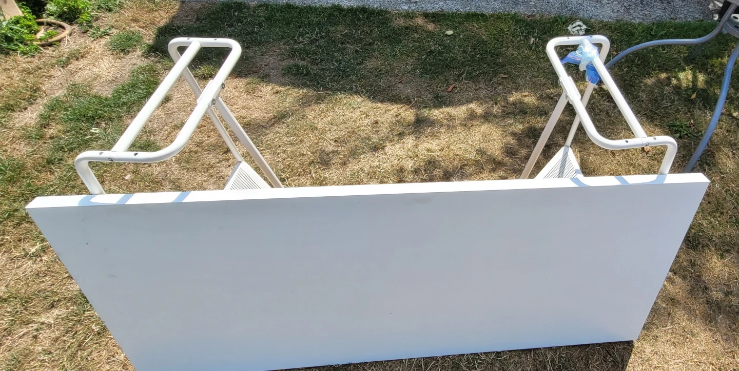 White Desk with White Frame - photo 2