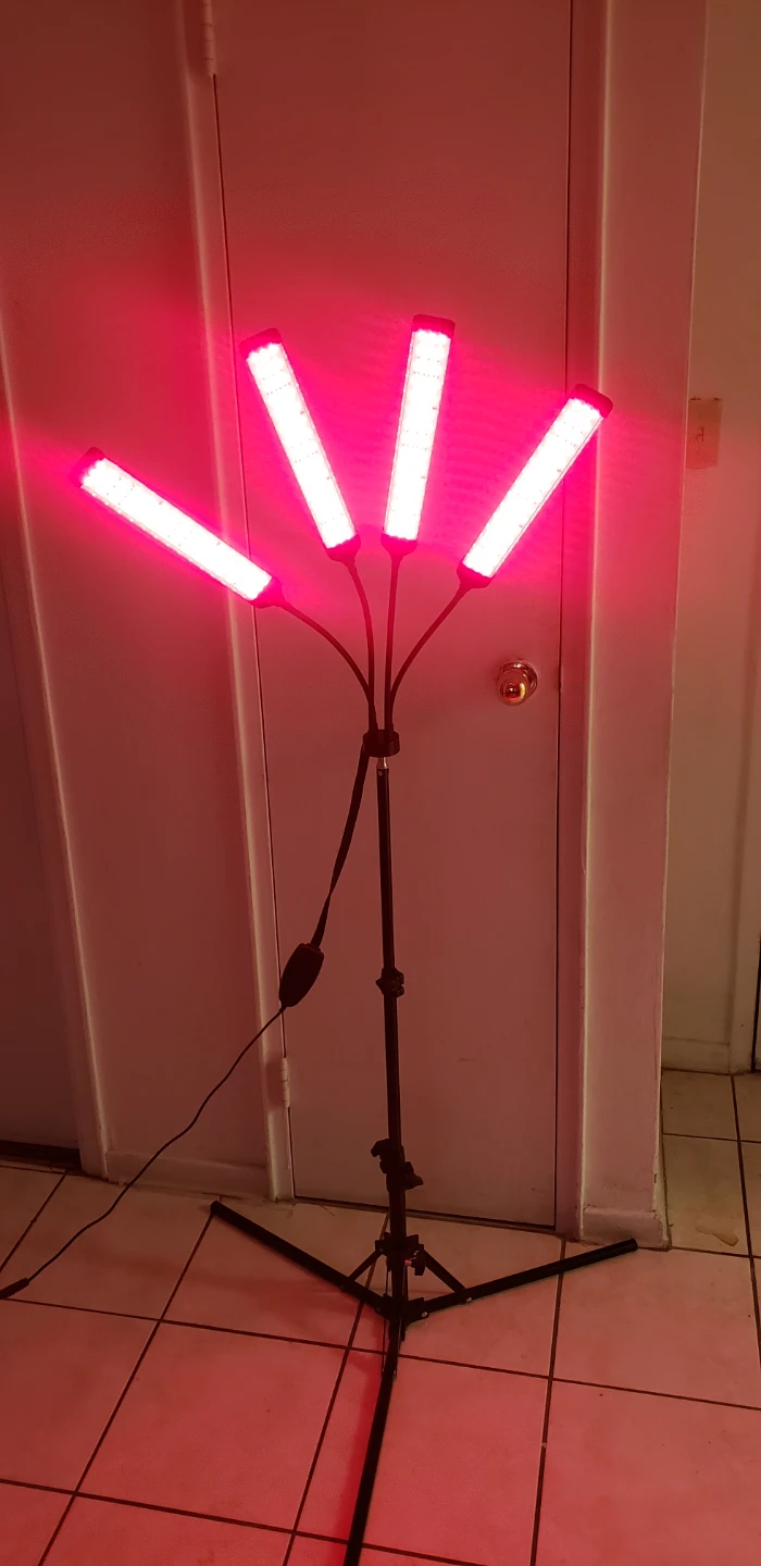 Red Light Lamp with Stand