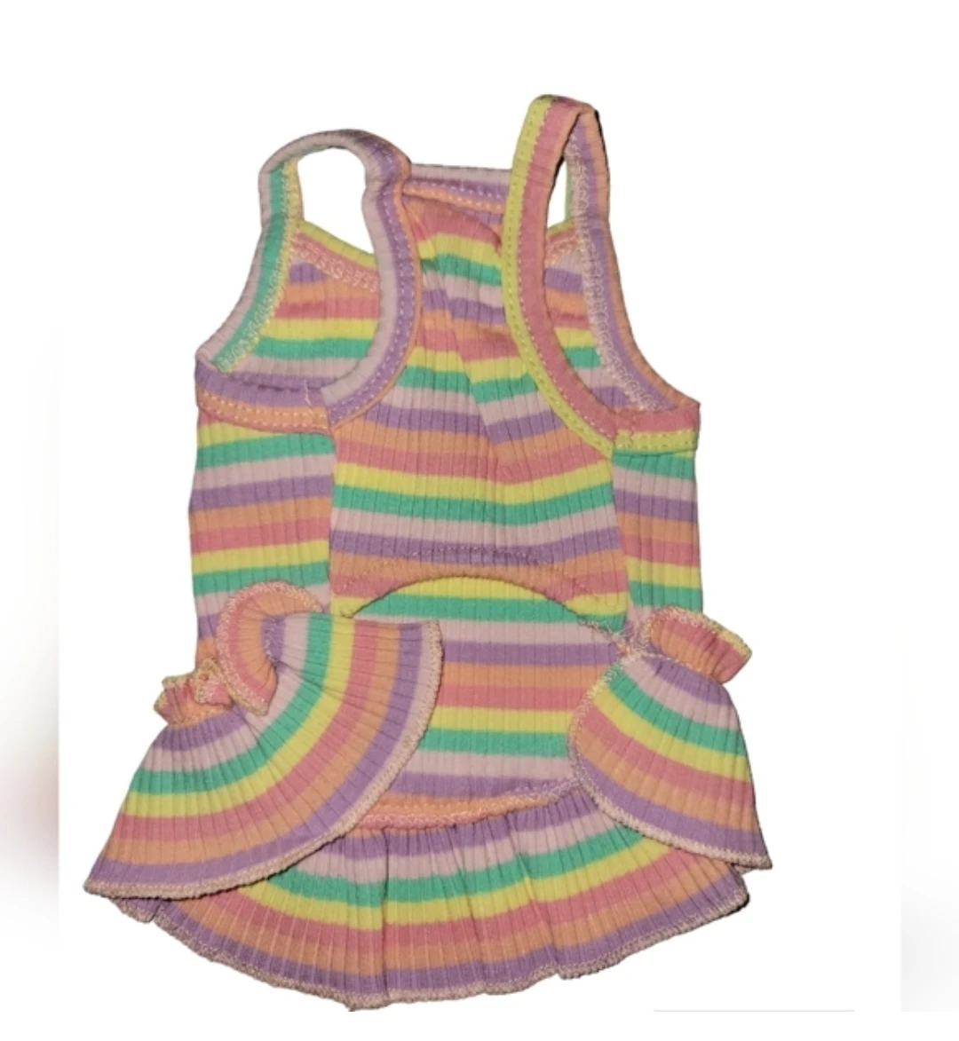 2 Striped Dog Dresses with cherry logo - photo 3
