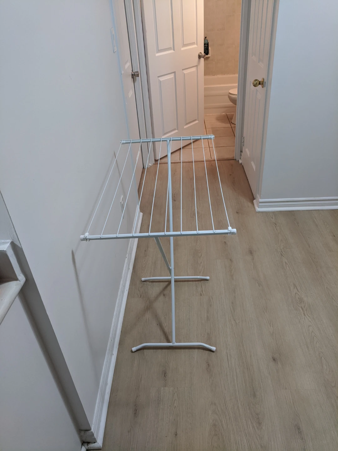 White folding drying rack - photo 2