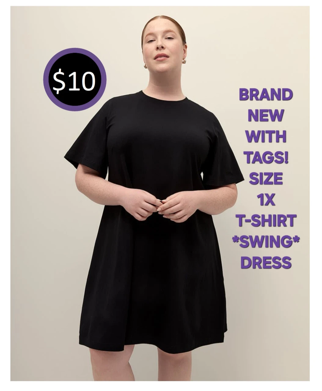 BLACK T-SHIRT DRESS