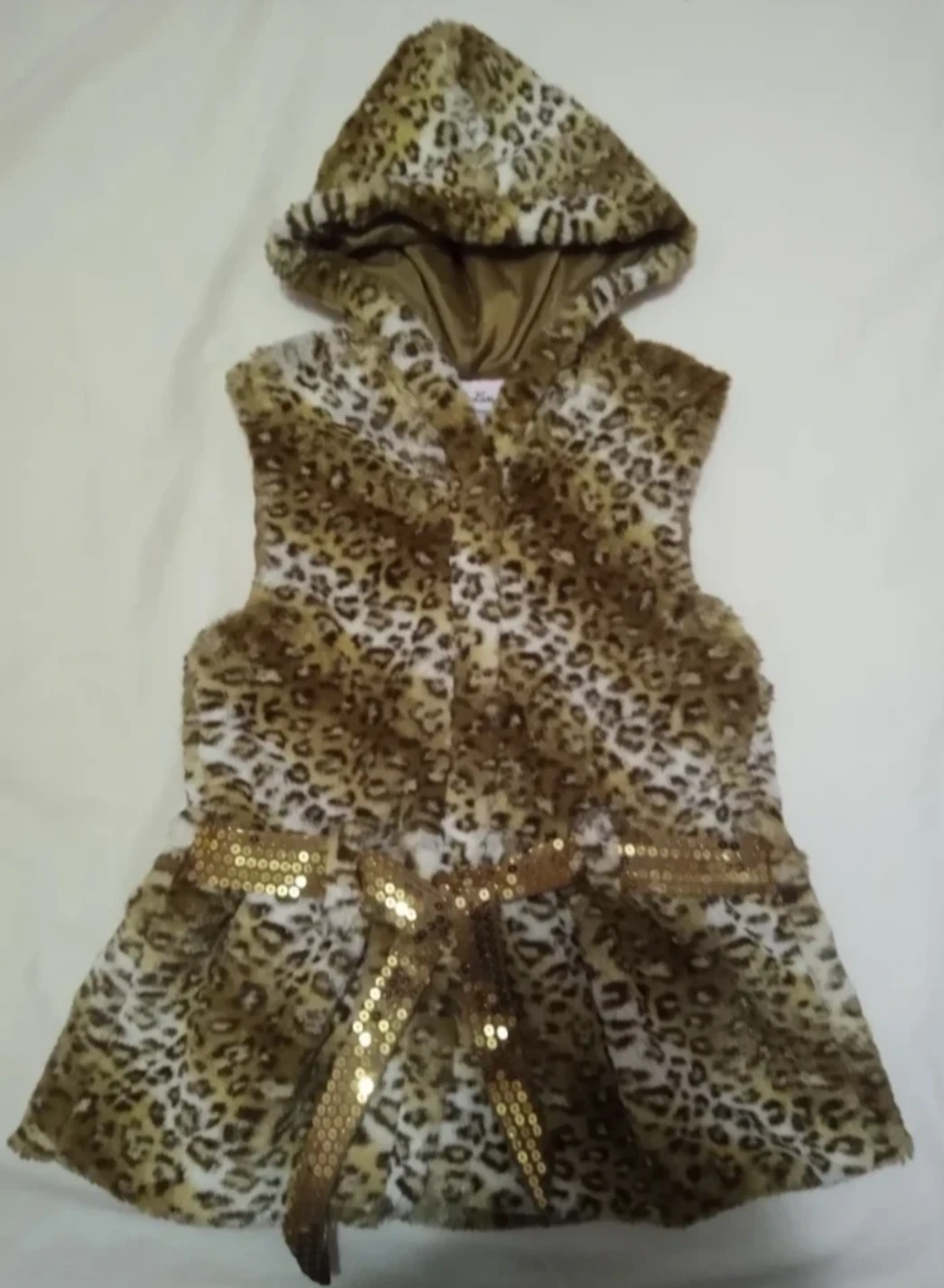 Brand New Leopard Print Sleeveless Girls Jacket