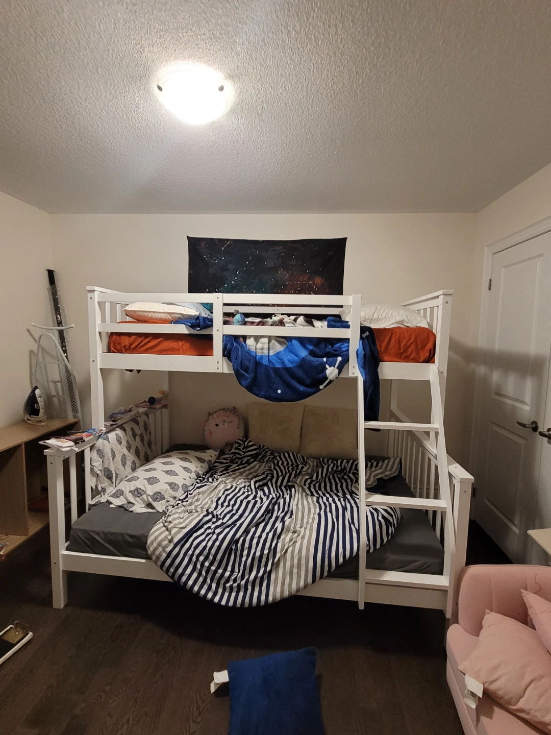 White Bunk Bed twin/full in the box