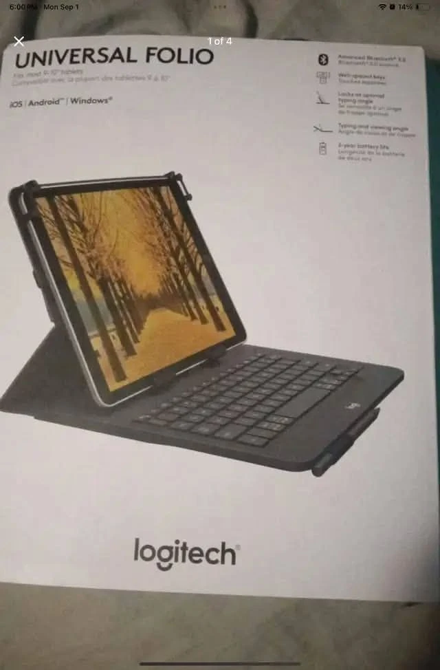 Universal Logitech Folio Keyboard for Tablet