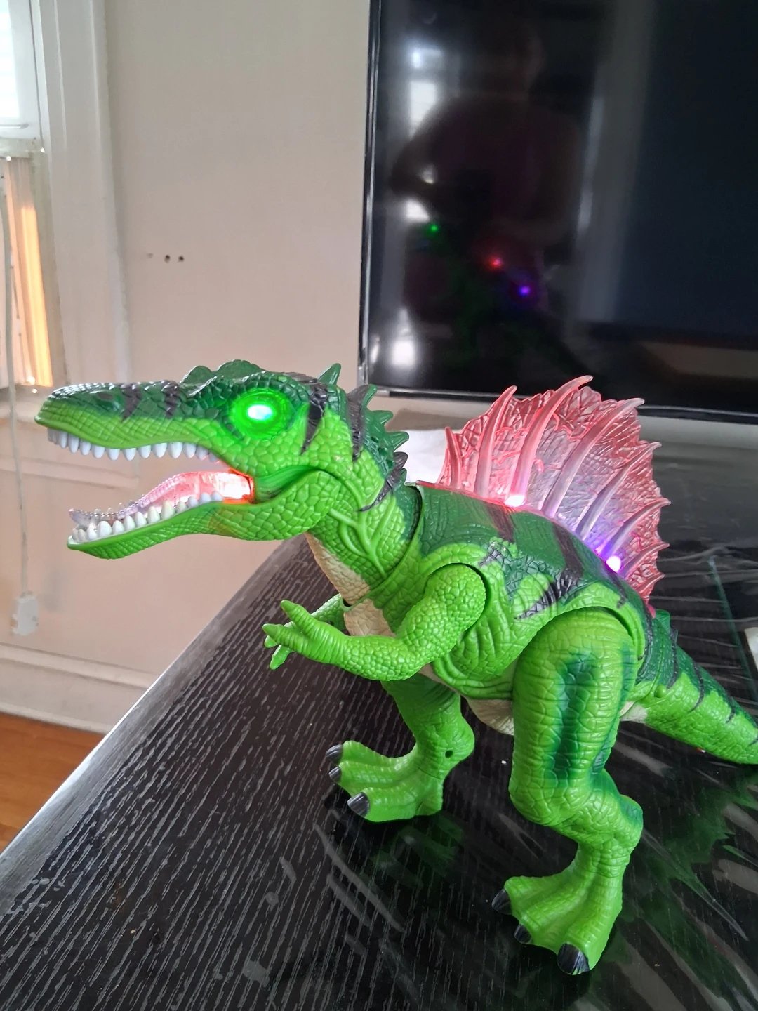 Green Electronic Dinosaur Toy with Lights - photo 2