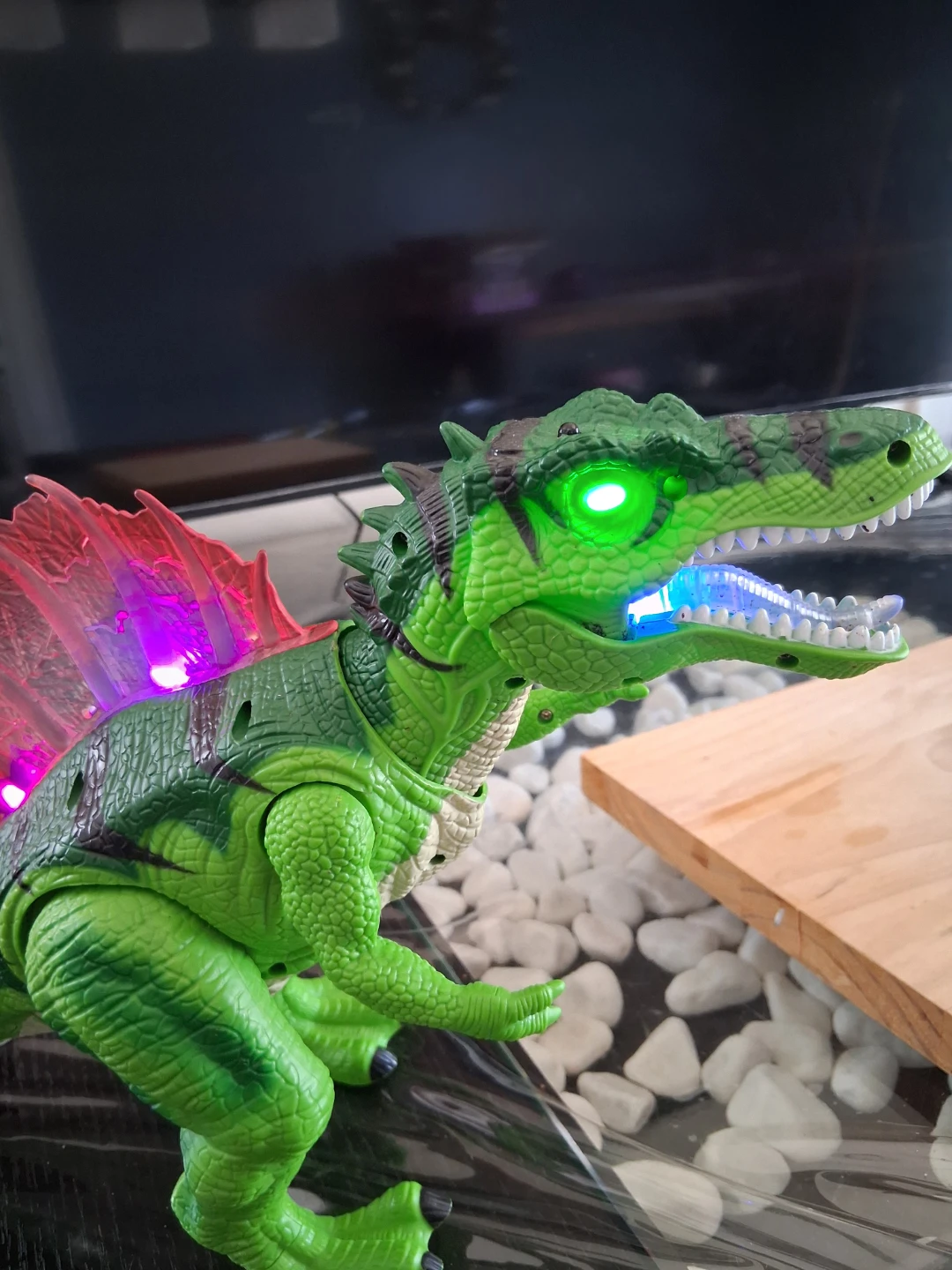 Green Electronic Dinosaur Toy with Lights - photo 3