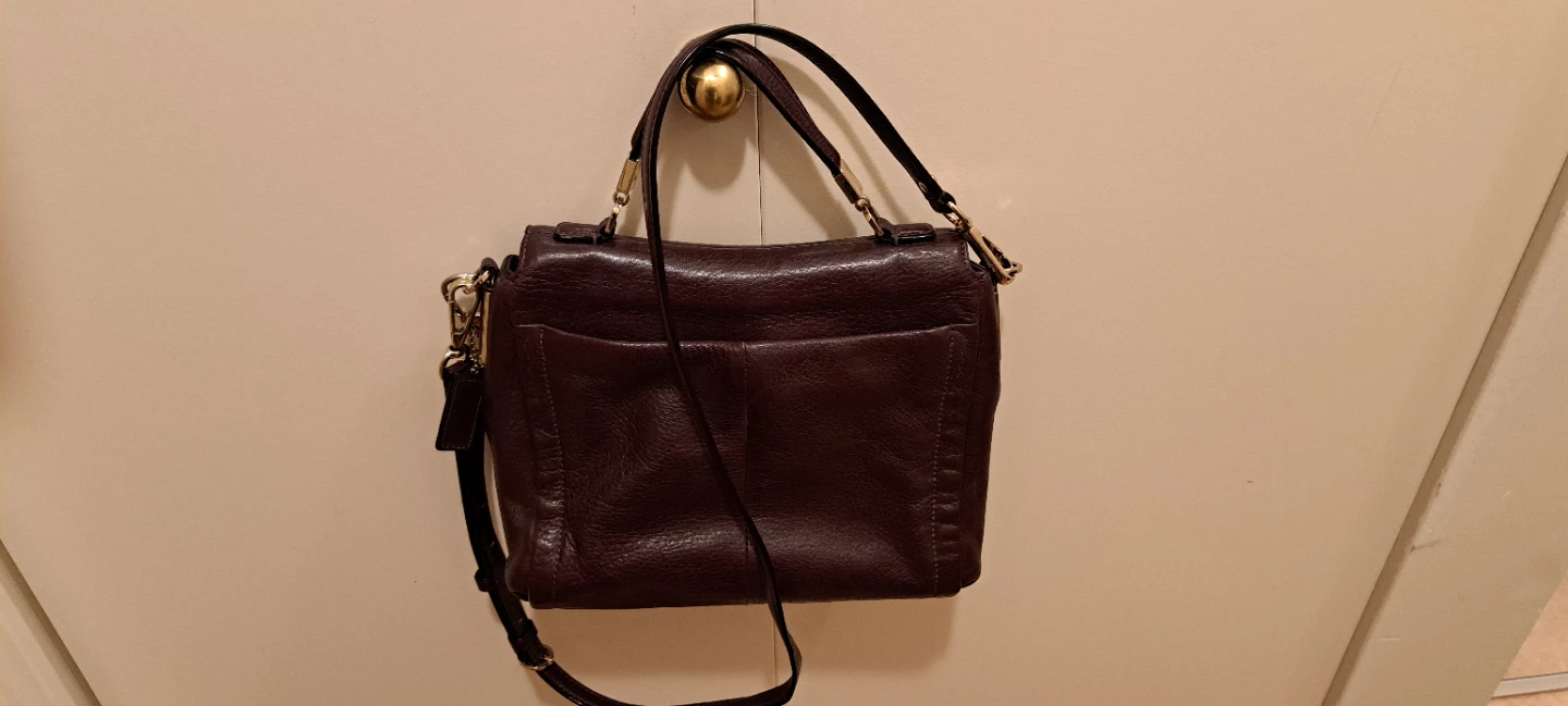 Coach Leather Satchel Handbag - photo 3