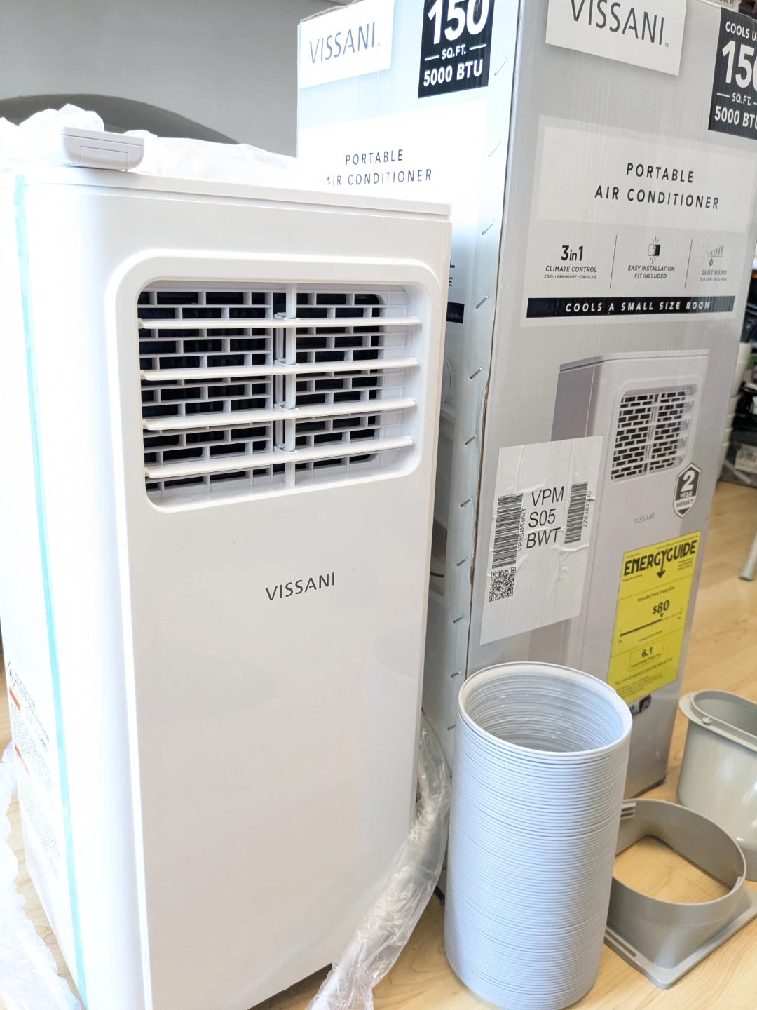 3 in 1 Vissani 5,000Btu Portable AC Unit with Remote Control - photo 4