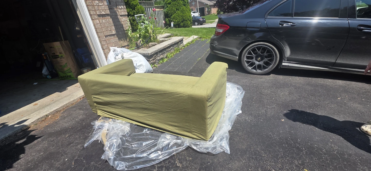 Free Green Loveseat Sofa - photo 4