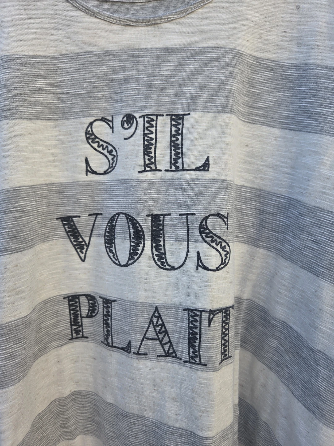 Maison jules Striped 'S'il Vous Plait' T-Shirt - photo 3