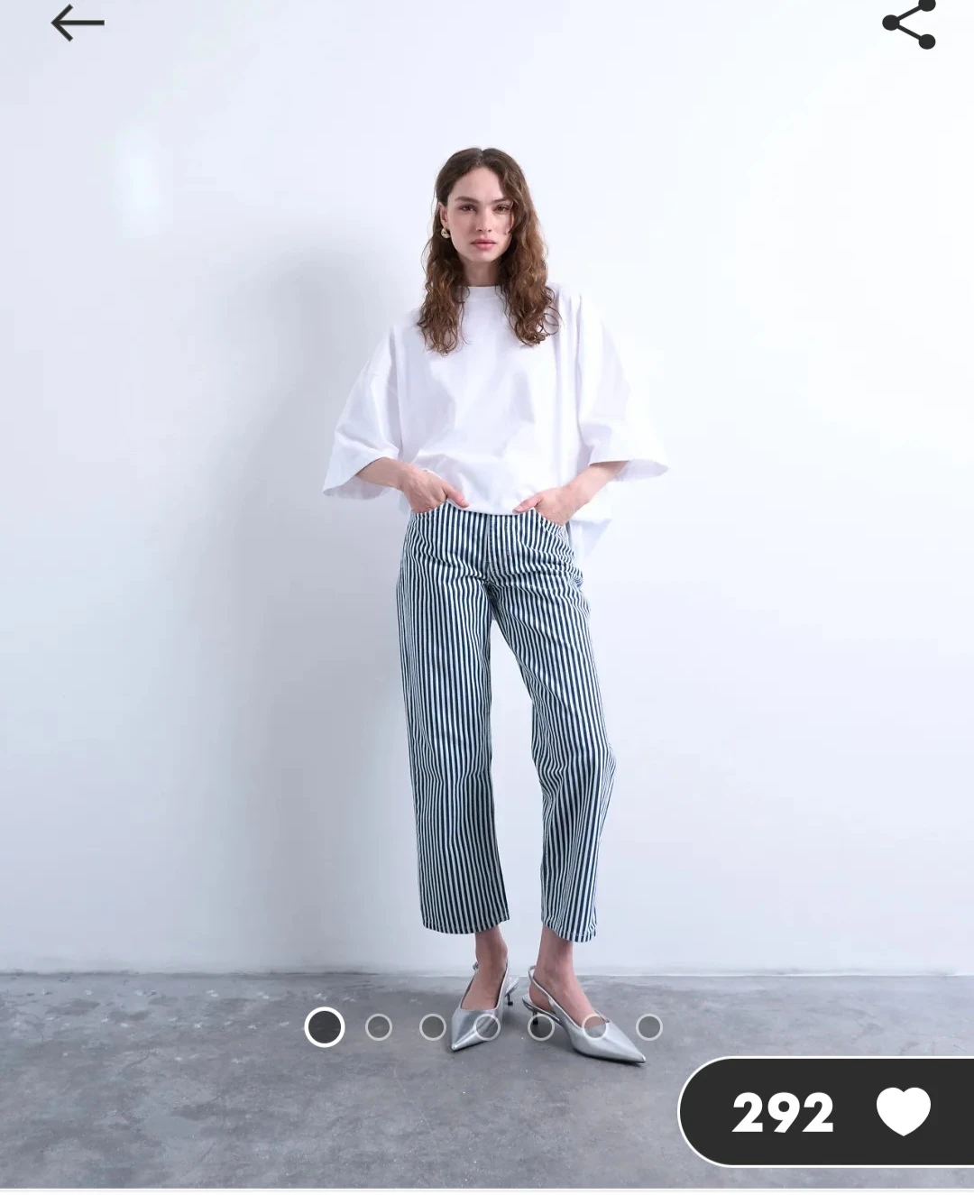 Topshop Striped Pants Size US 4 - photo 3
