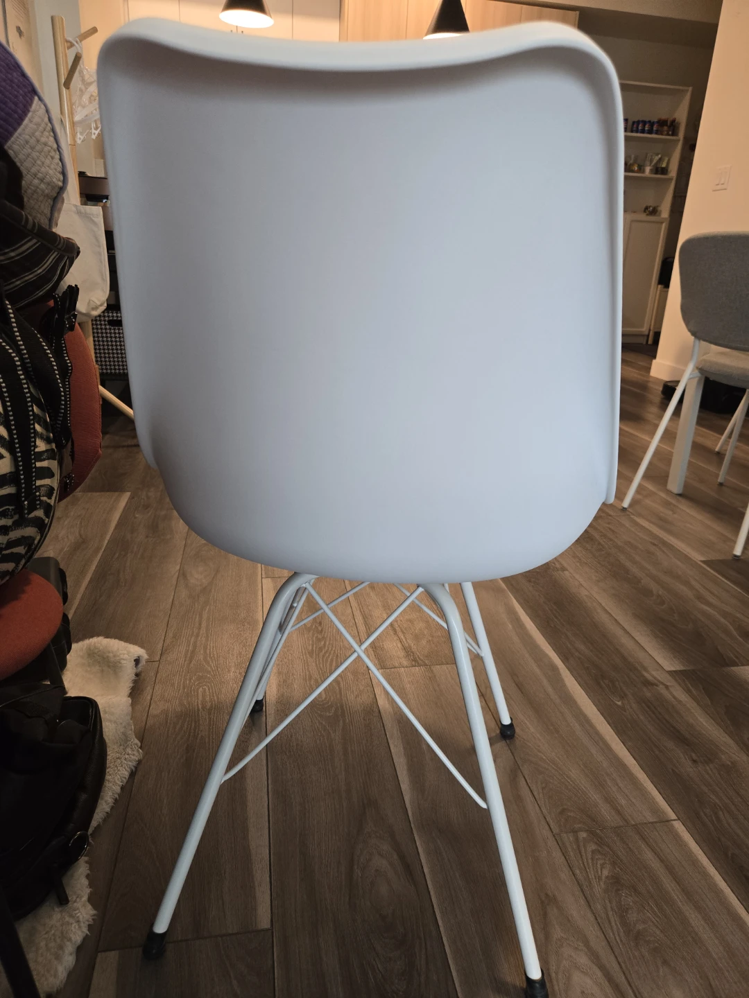 White modern dining chair - photo 3