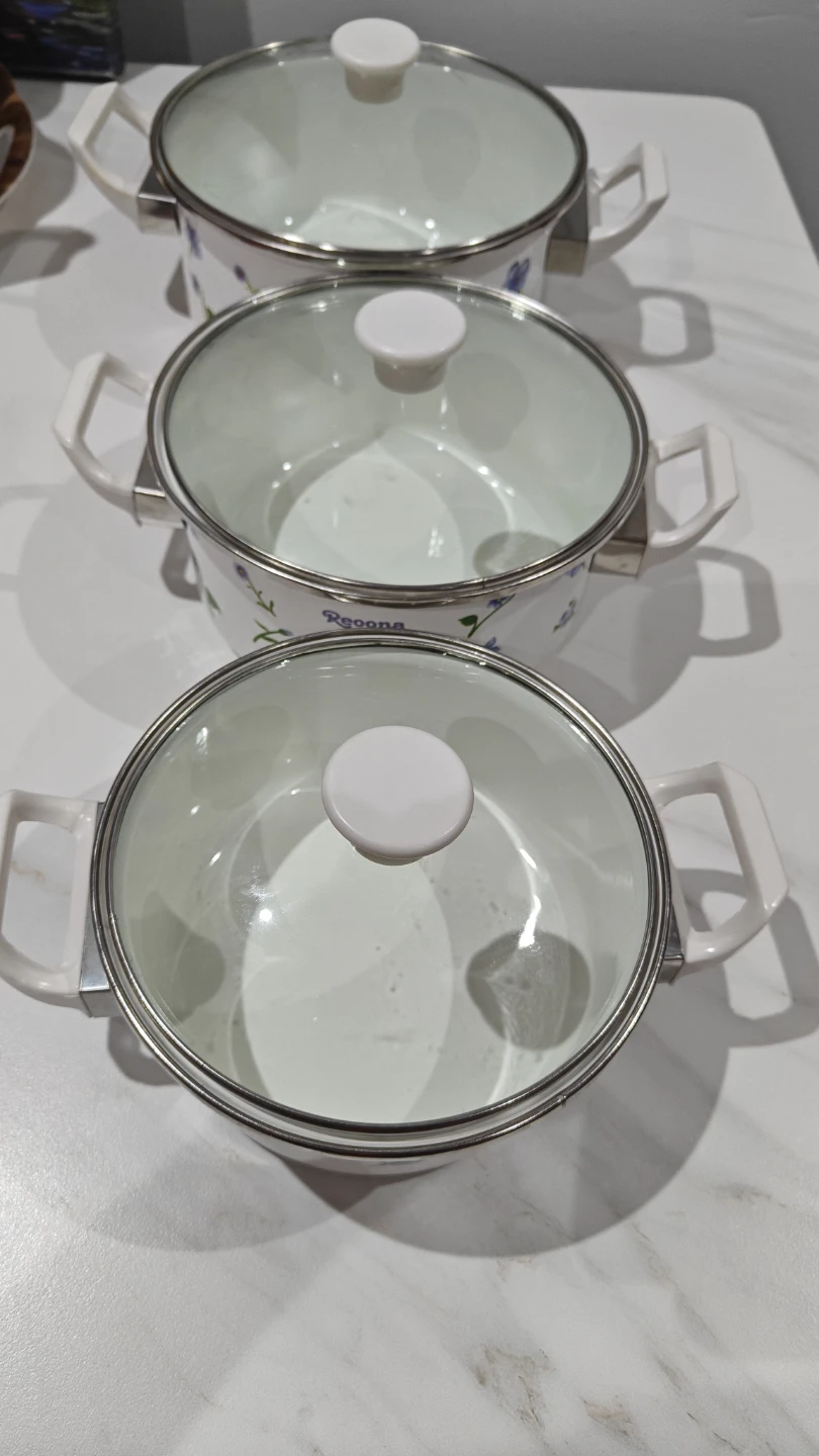 Recona Kitchen Ware Set - 3 Pots with Lids - photo 3