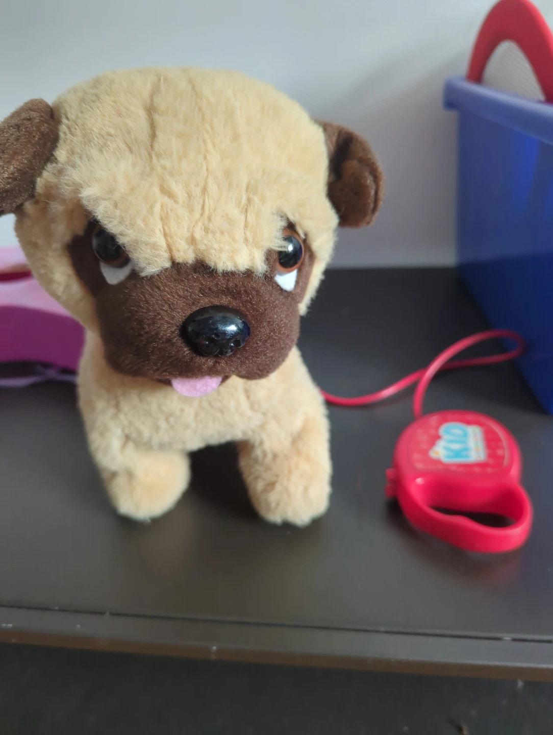 Plush Pug Toy with Leash - photo 2