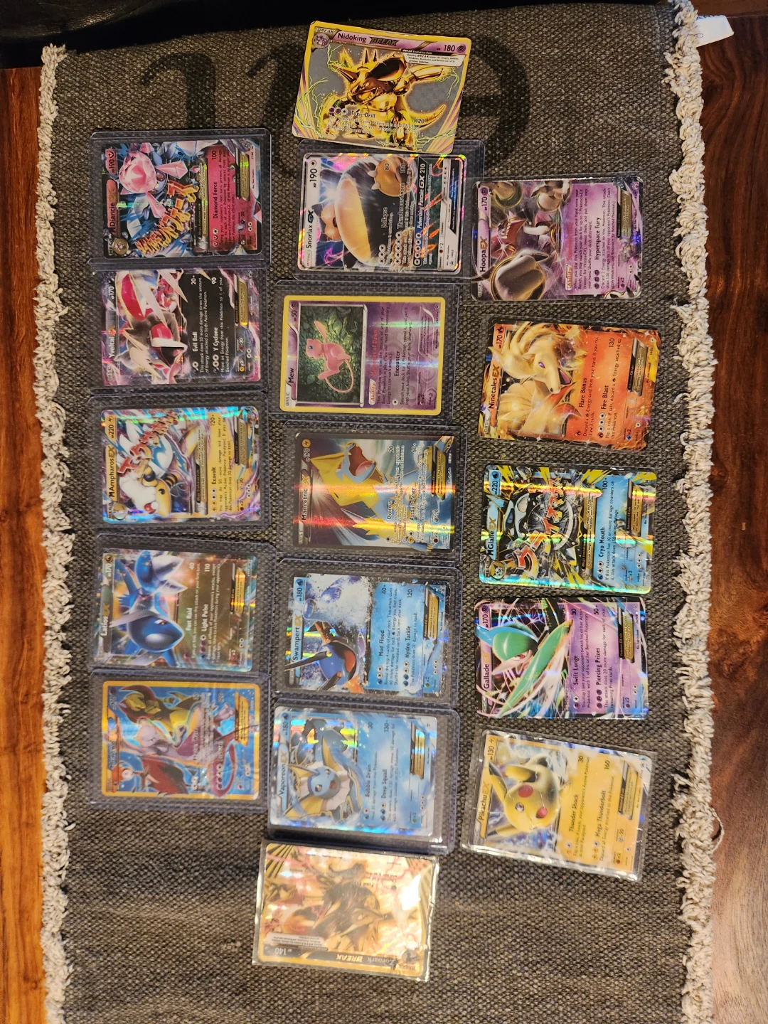 Heavily played pokemon cards