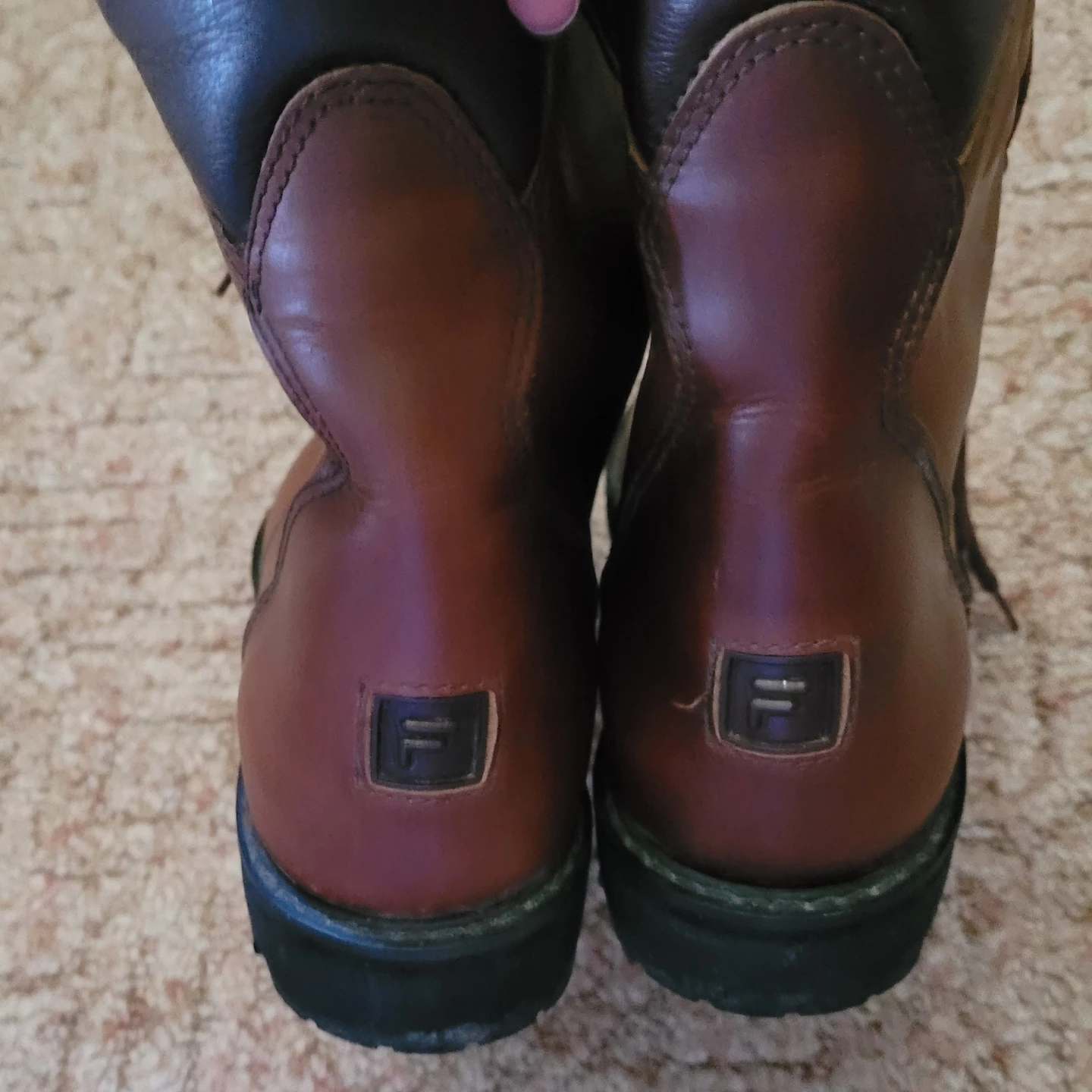 Fila Brown Leather Lace-Up Boots 9 - photo 3