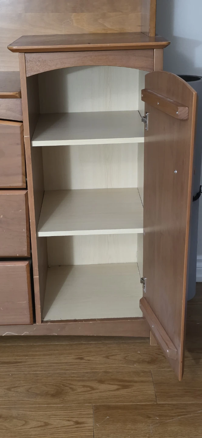 Wooden Dresser with Hutch and Cabinet - photo 2