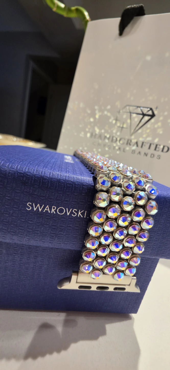 Apple Watch Band with Swarovski Aurora Borealis