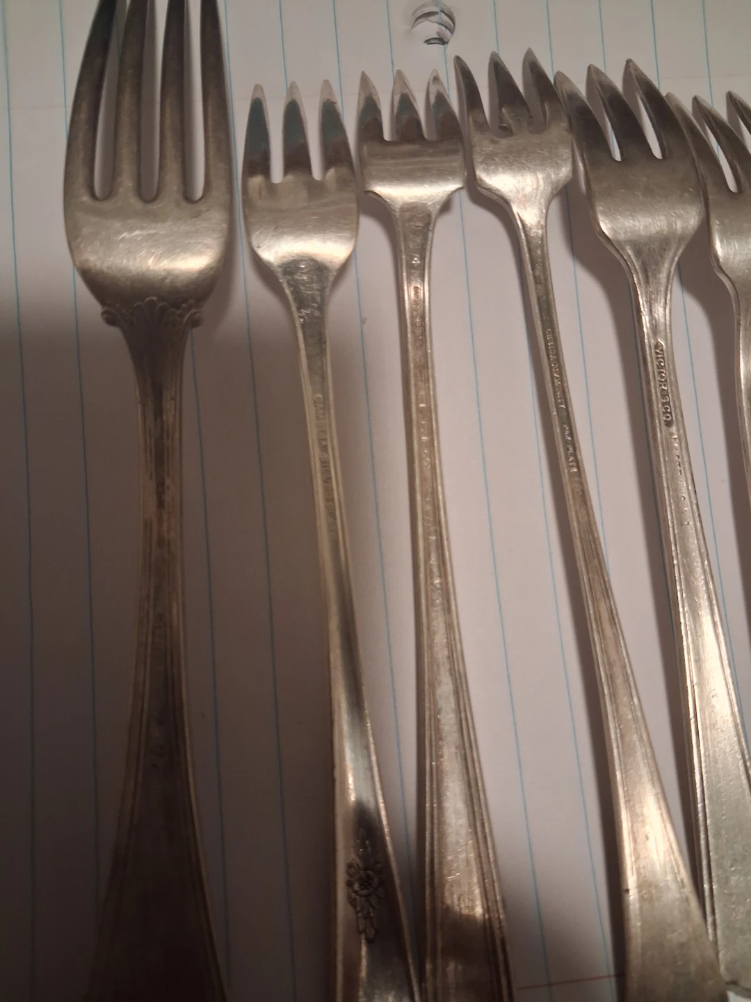 Set of 7 Silver-Plated Forks - photo 4