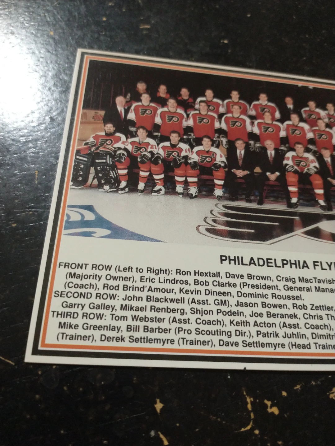 NHL Philadelphia Flyers 1994-95 Team Photo Postcard - photo 3