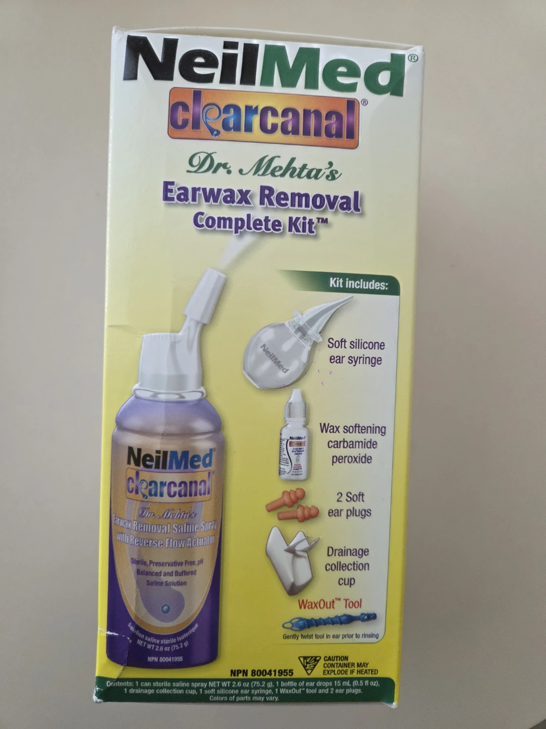 NeilMed ClearCanal Dr. Mehta's Earwax Removal Kit (NEW)