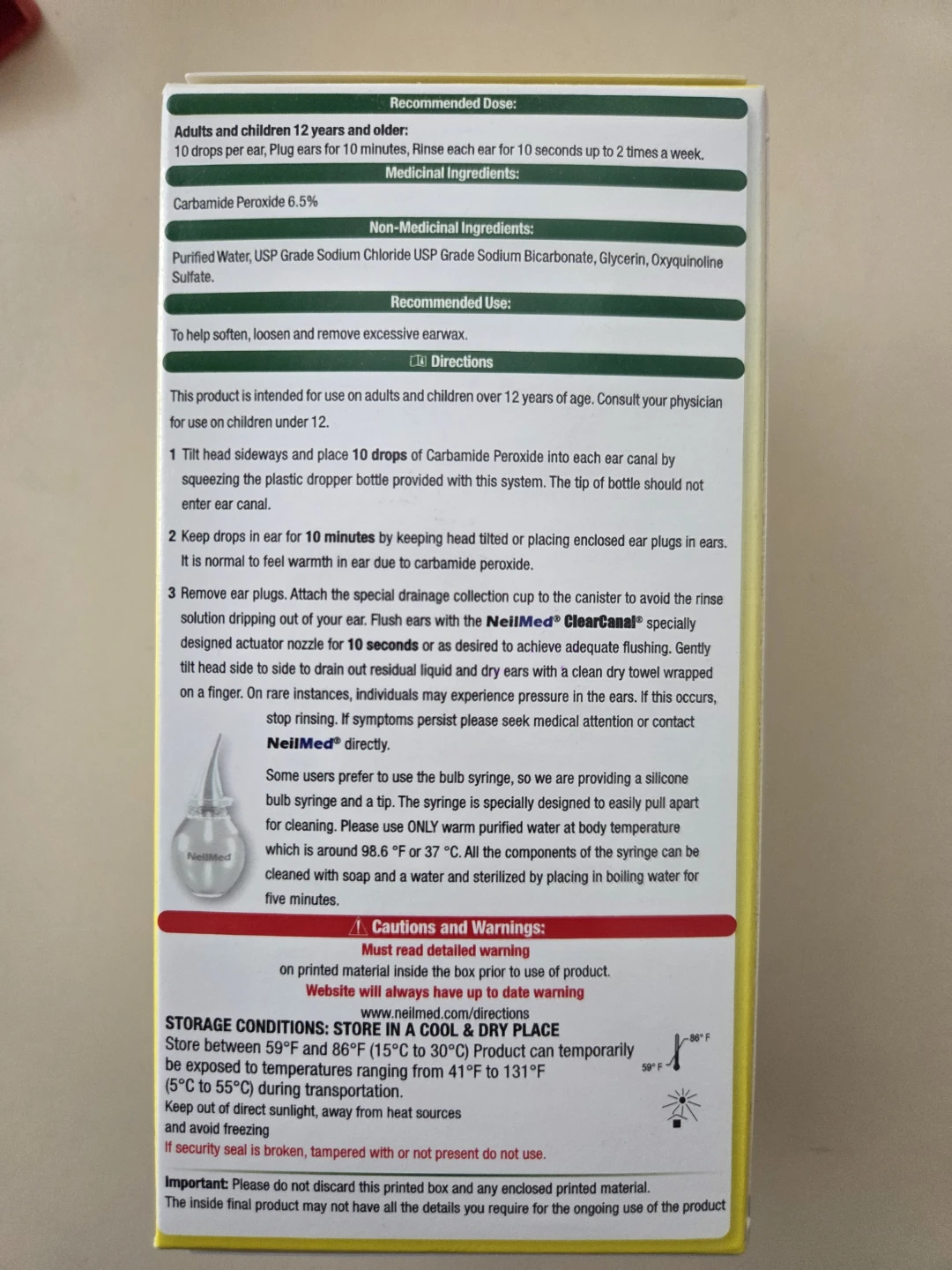 NeilMed ClearCanal Dr. Mehta's Earwax Removal Kit (NEW) - photo 2