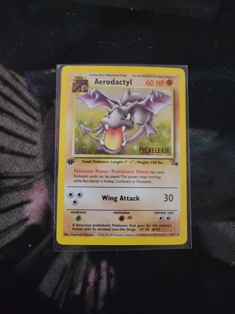 Aerodactyl Prerelease Fossil Card #142