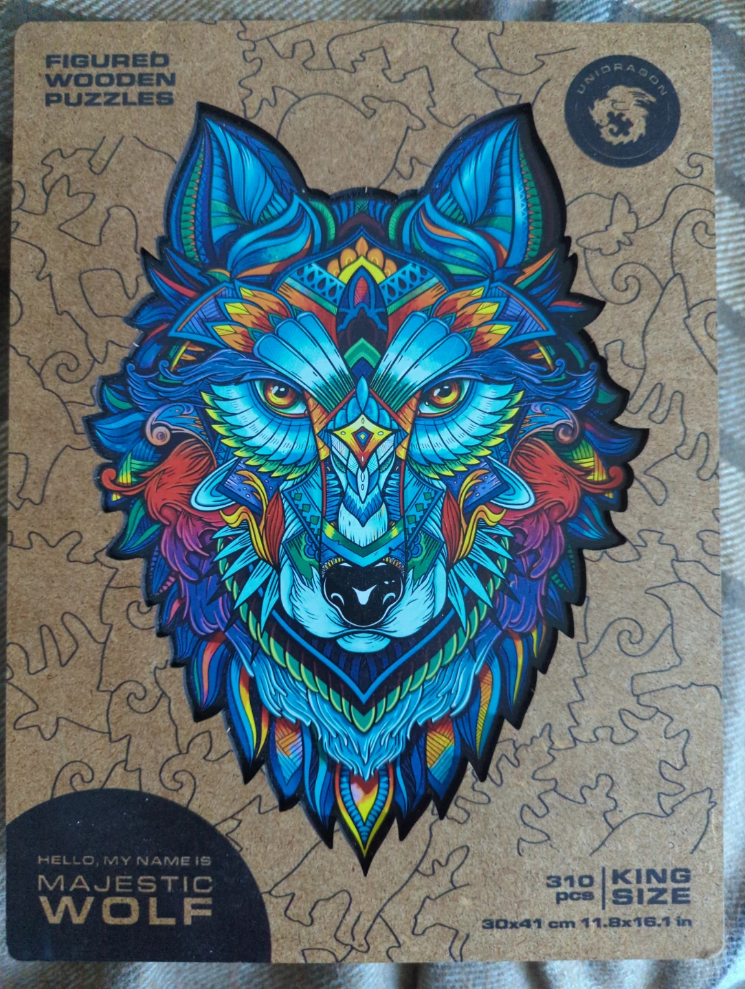 Unidragon Majestic Wolf Figured Wooden Puzzle