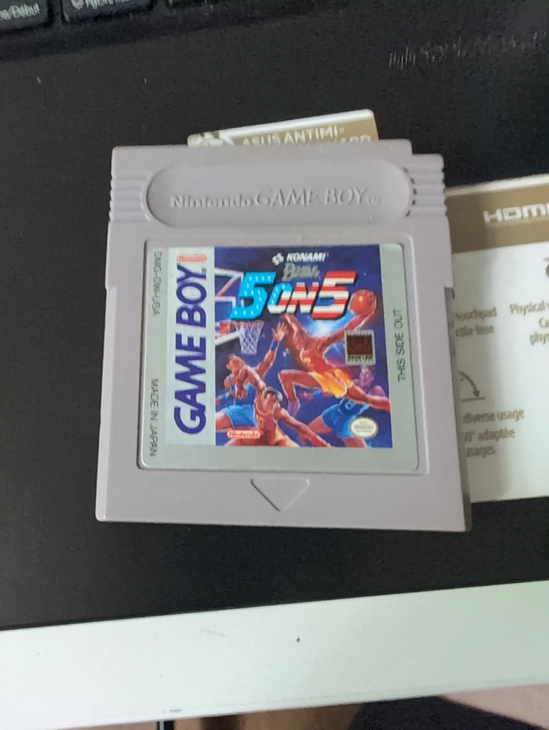 Konami 5 On 5 Basketball Game for Nintendo Game Boy