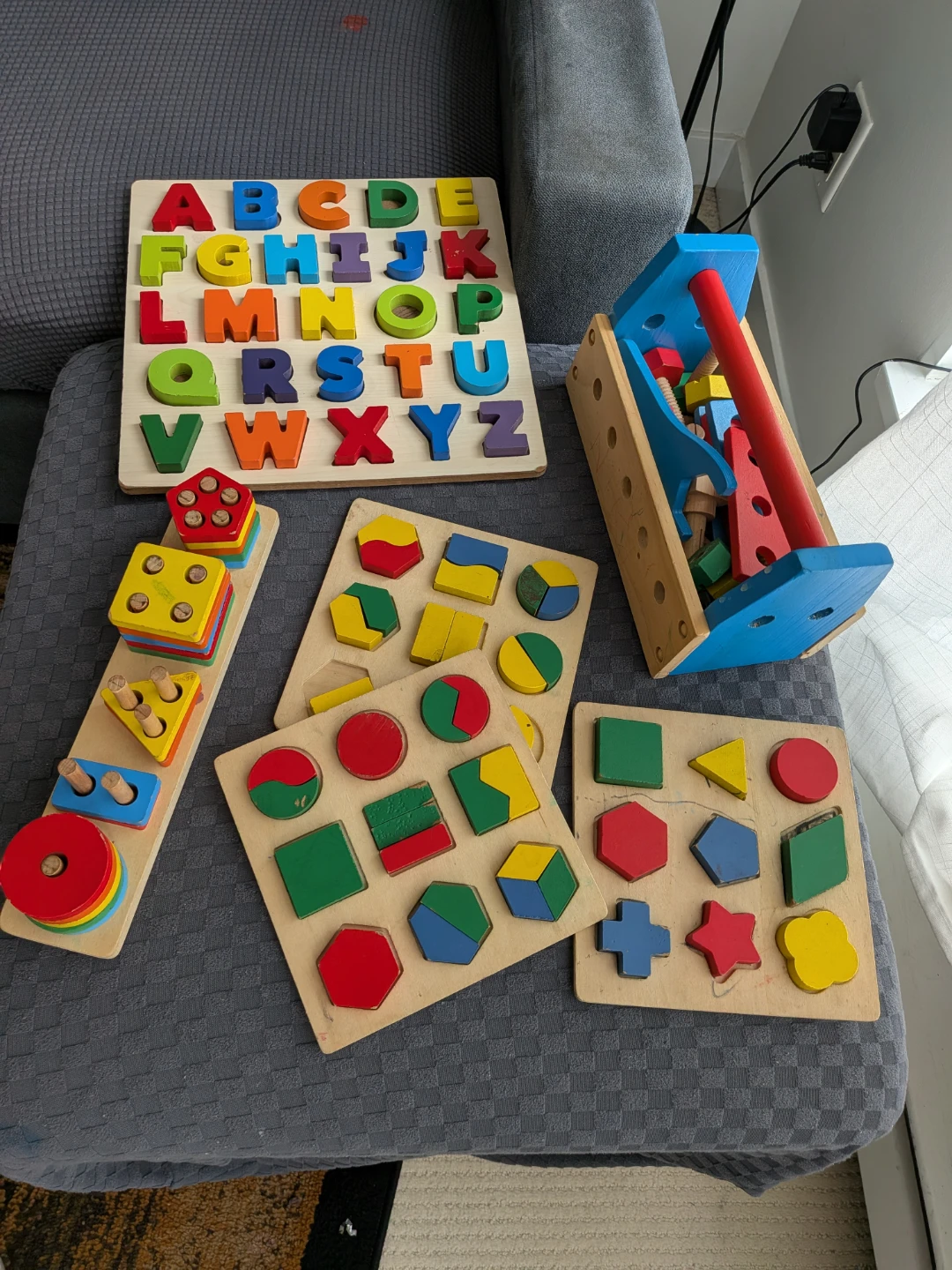 Wooden Shape & Alphabet Puzzles ( separately also available)