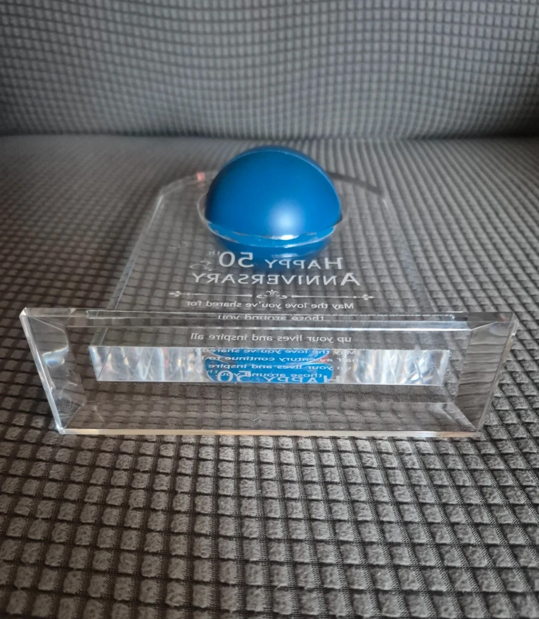 Happy 50th Anniversary Trophy - photo 3