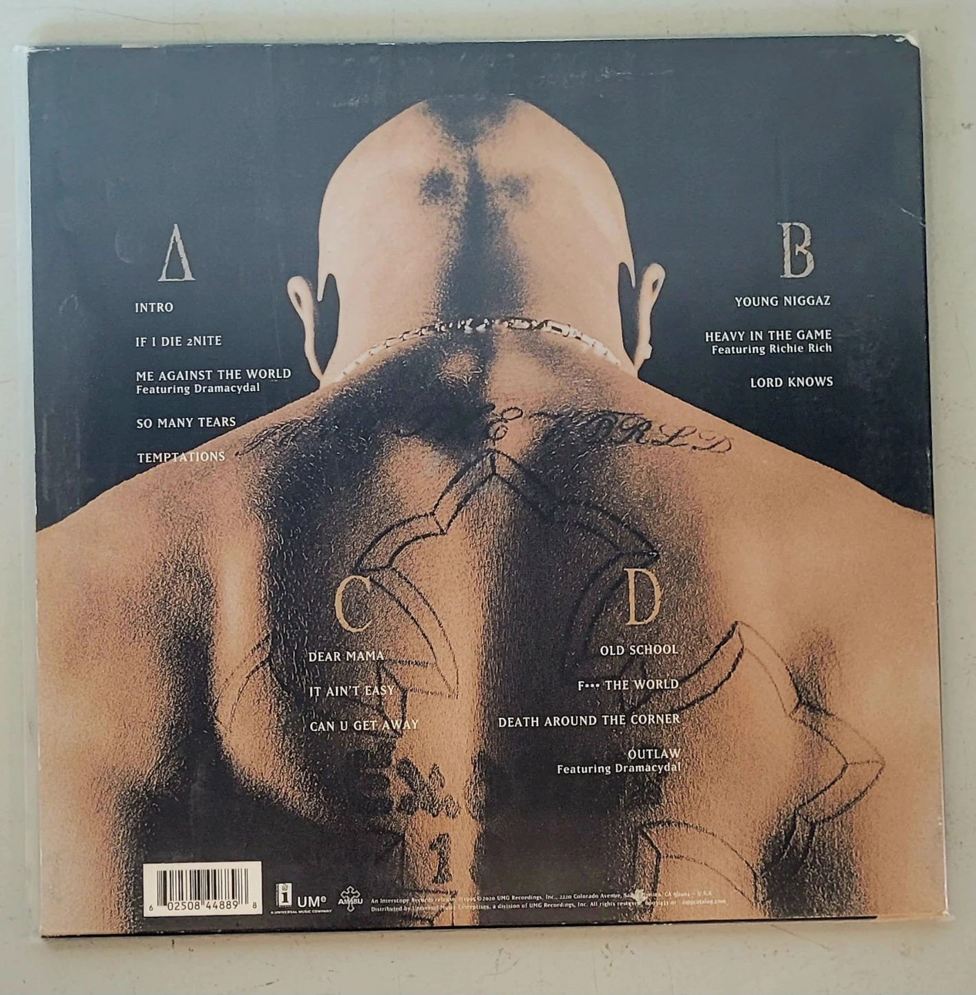 2Pac - Me Against The World Vinyl Record (32773973) - photo 2