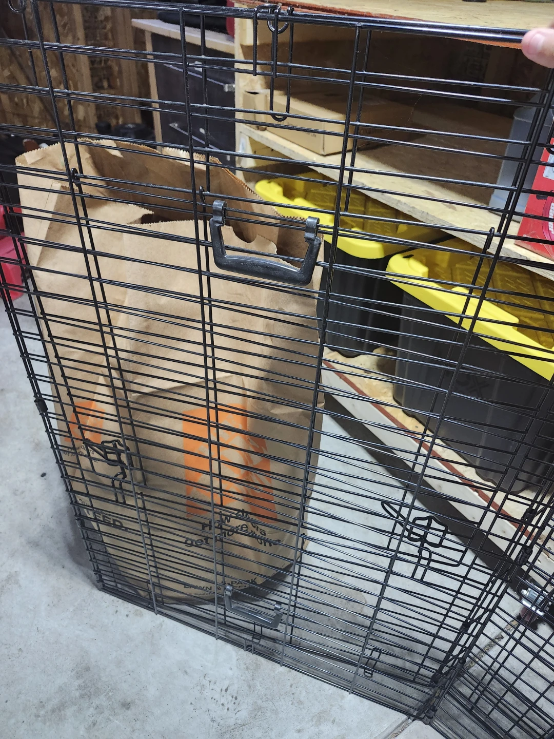 Dog crate please see pictures for size used double door - photo 2
