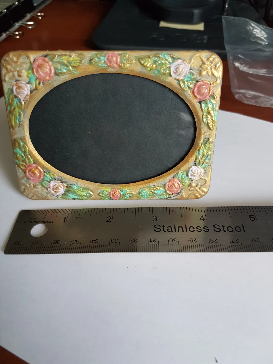 Decorative Picture Frame with Floral Accents - photo 4