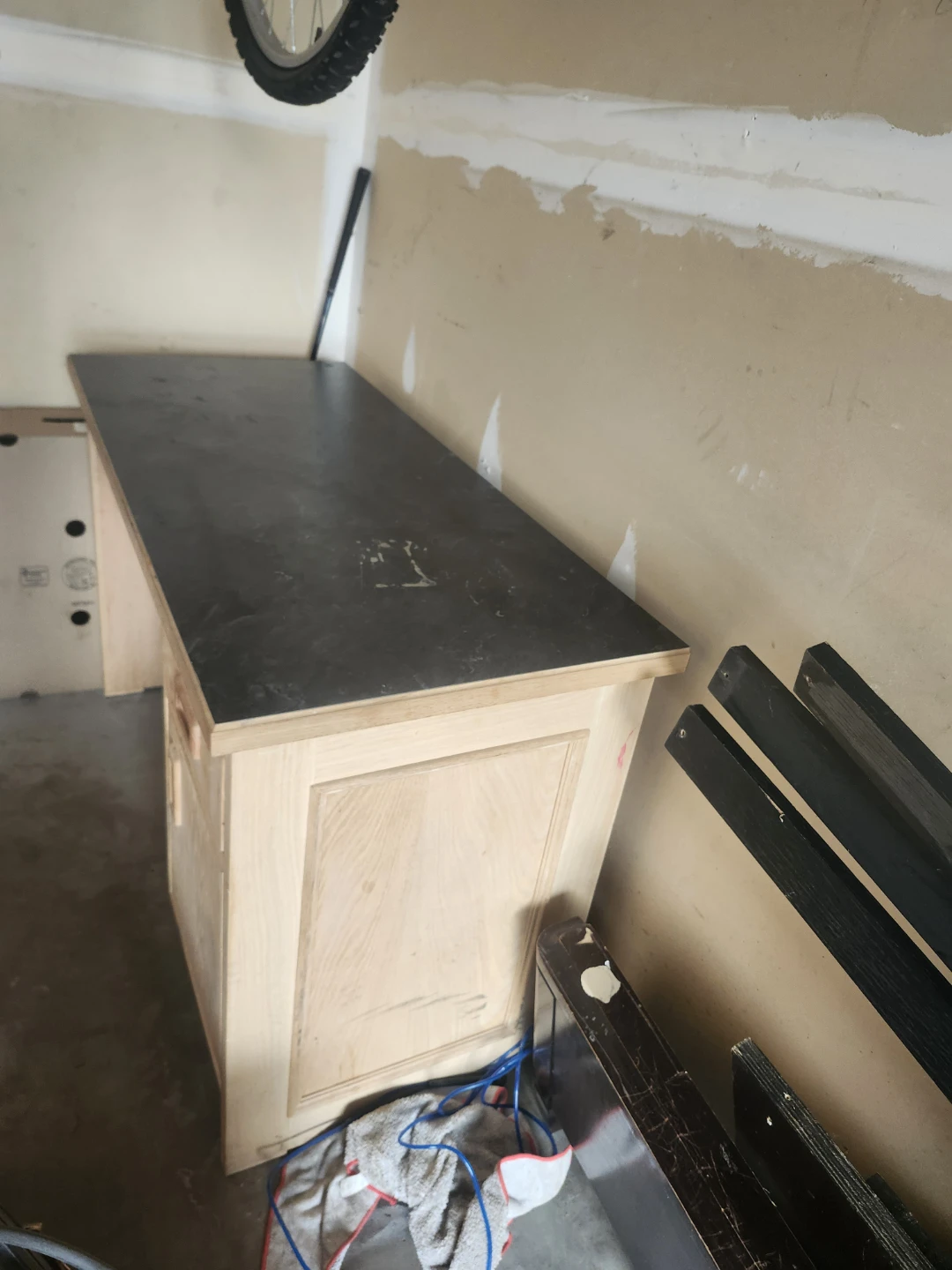 Wooden Desk with Dark Top - photo 3