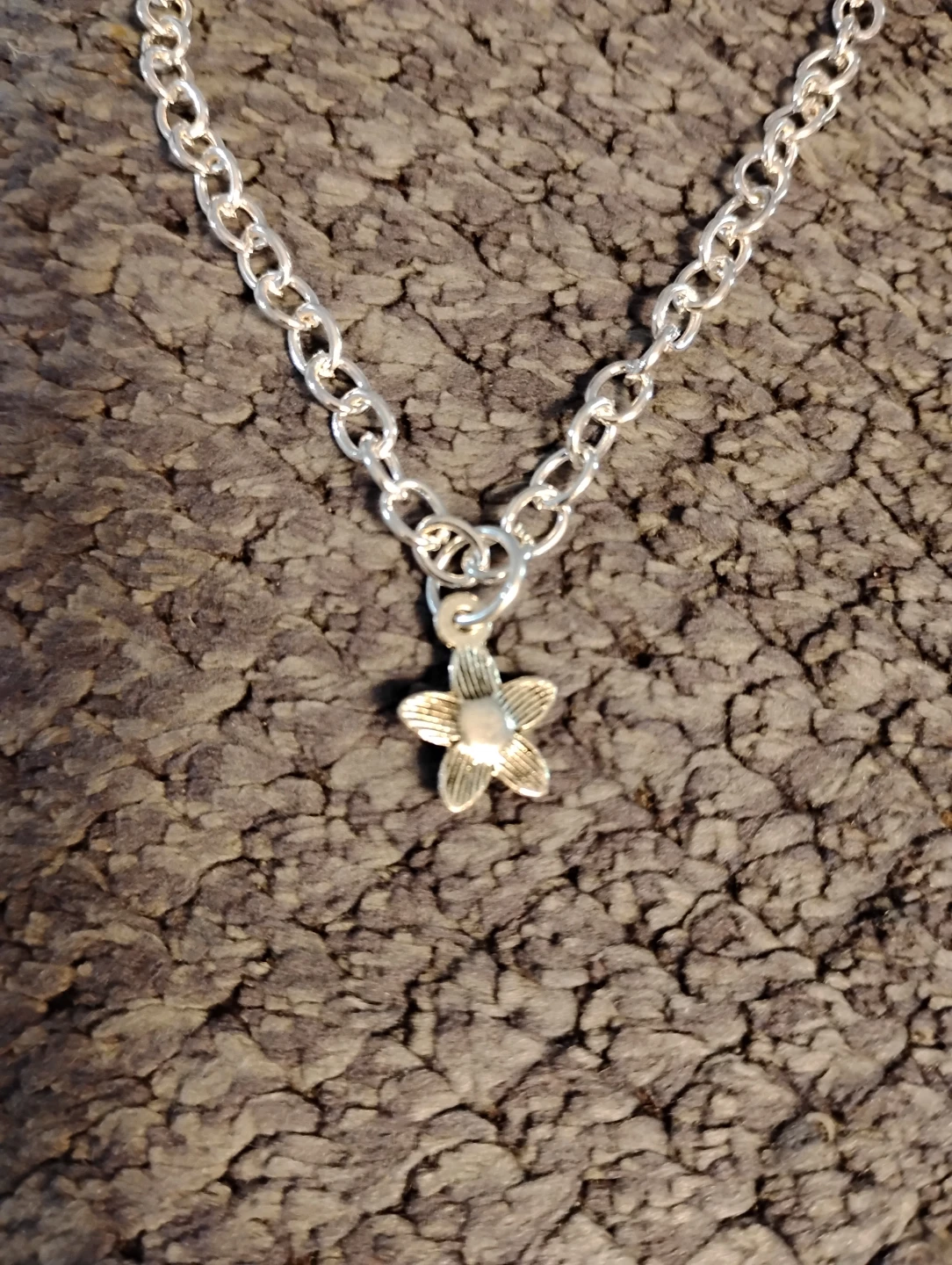 Silver Bracelet with Sunflower Charm