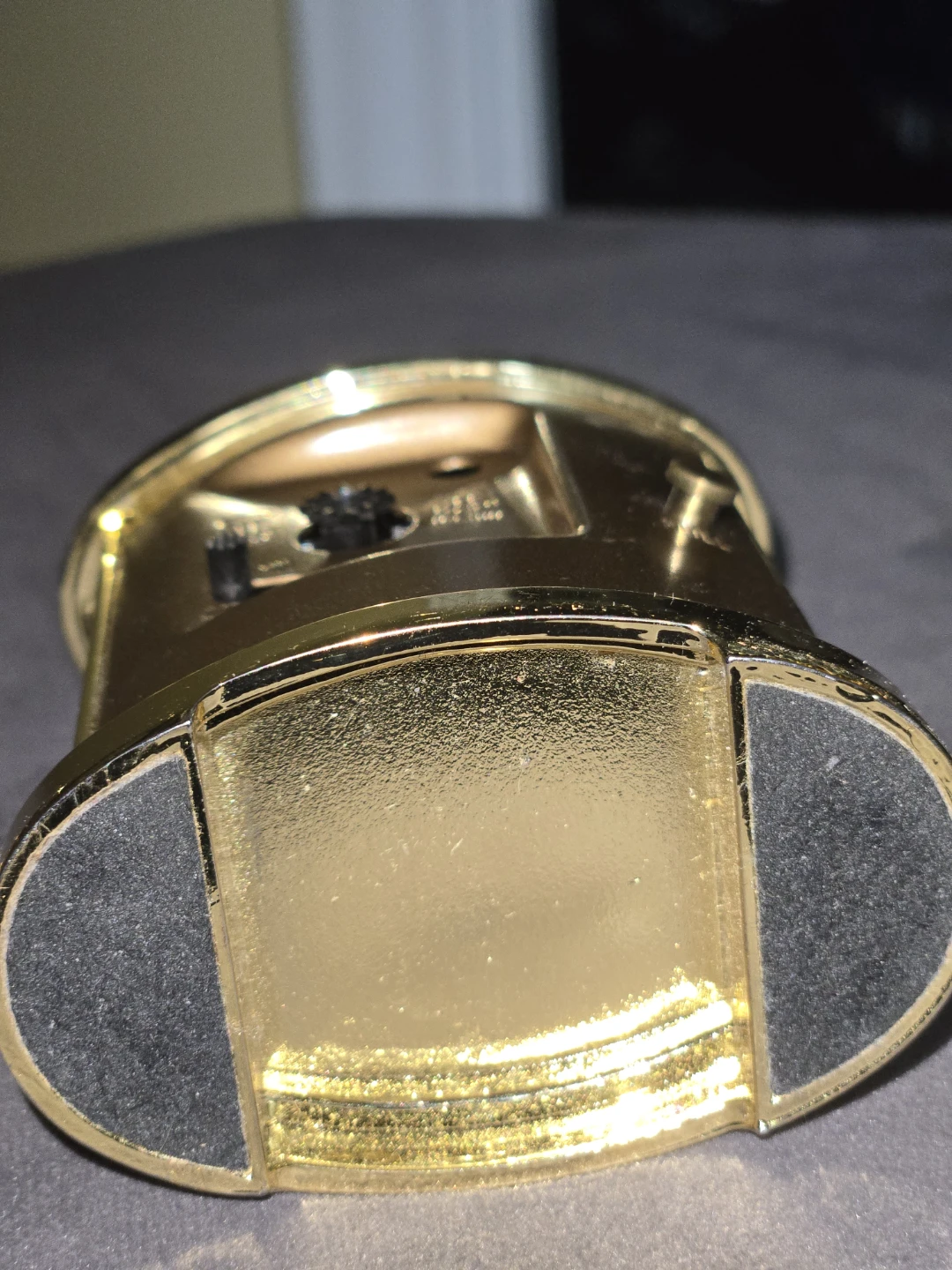 Bulova Gold Tone Alarm Clock - photo 3