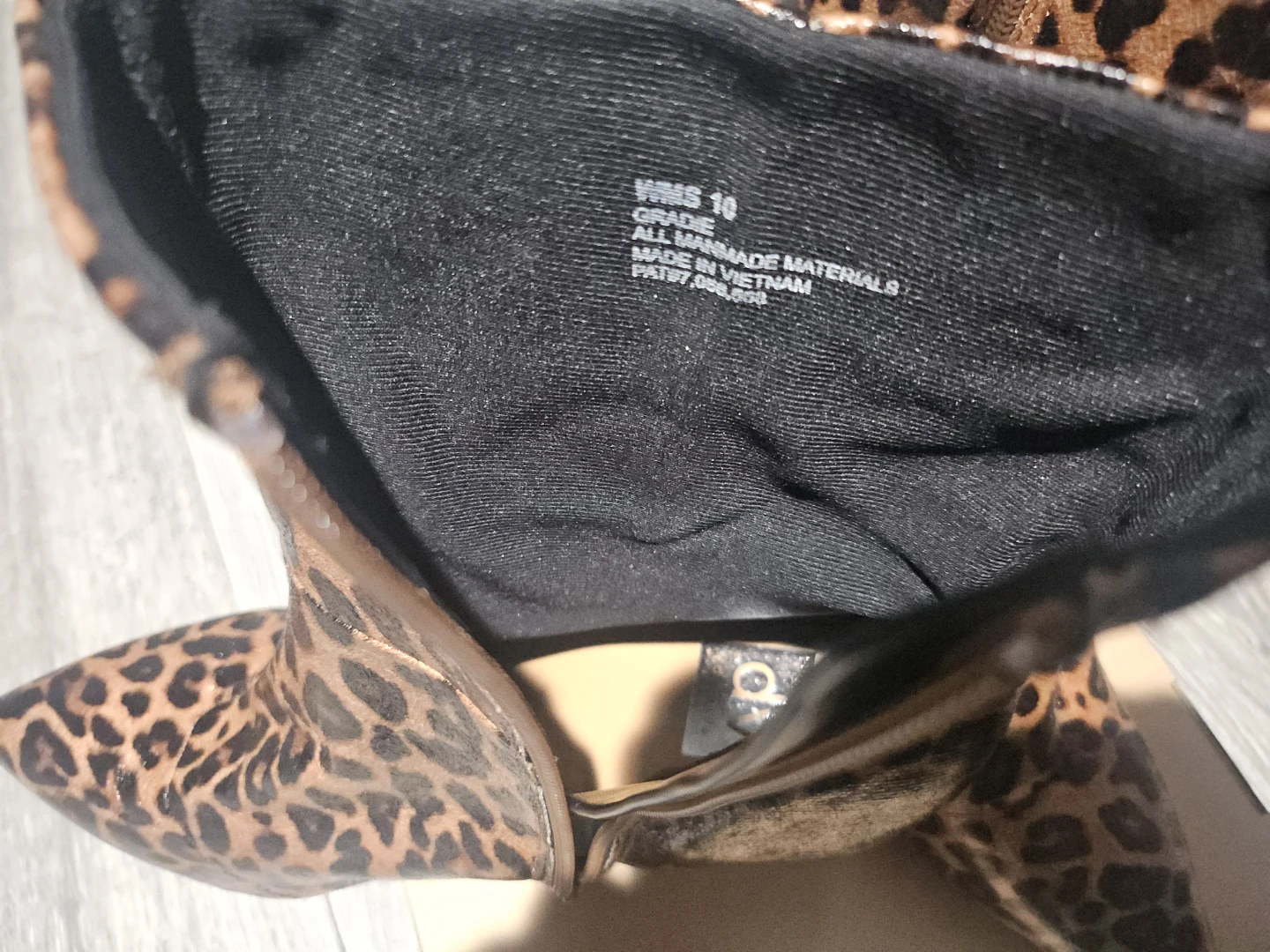 Leopard Print Ankle Boots - Size 10 - photo 4