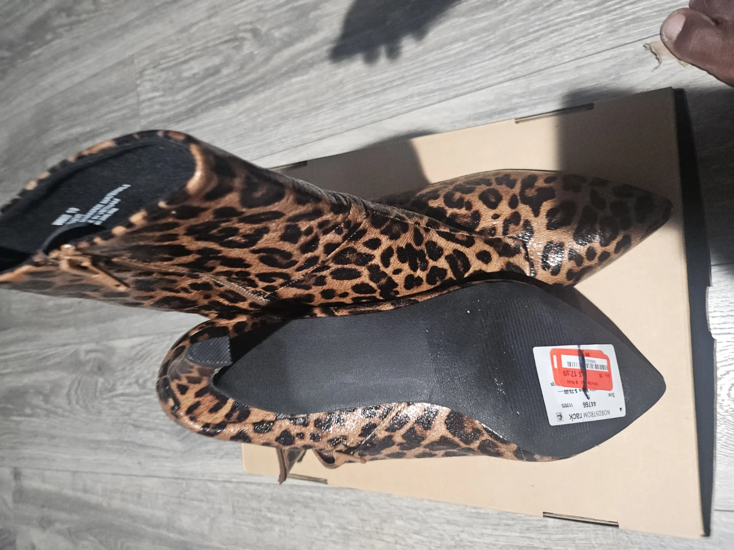 Leopard Print Ankle Boots - Size 10 - photo 5