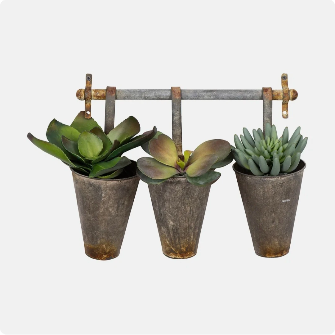 NEW Gracie Oaks Metal Wall Planter | Farmhouse Wall Decor